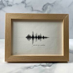 You Are My Sunshine Soundwave 5x7 Canvas Frame